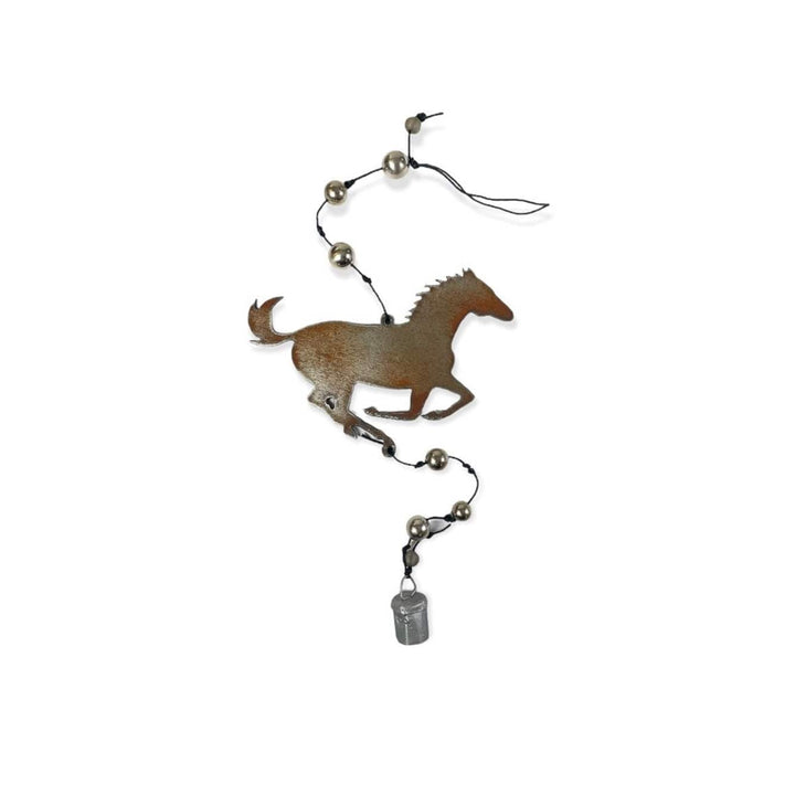 FAIRE - Whimsies Chime Horse Horse, Dog & Paw-Wings Bell Metal Ornaments Western Handmade *