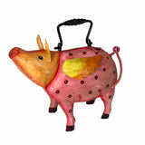 FAIRE - Wilco Home Decor Flying Pink Pig Water Can-Pink Polka Dot Cutie *