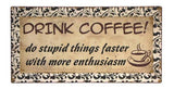 FAIRE - Wilco Home Novelty Signs Coffee Funny Vintage Sign for Coffee Lovers