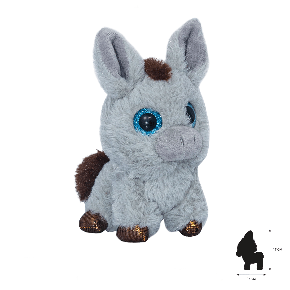 Faire-Wild Planet plush donkey Orbys Plush Big Eye Donkey by Wild Planet