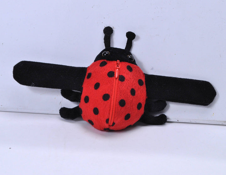 FAIRE - Wild Republic Plush Huggy Lady Bug Ladybug and Monarch Butterfly Wrist Huggers-Keepers Plush Wristband