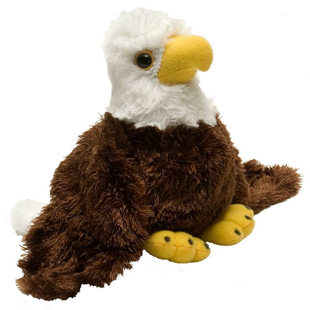 FAIRE - Wild Republic Stuffed Animals Mini Bald Eagle Stuffed Animal - 7"