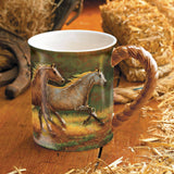 GOLD DUST HORSE Sculptured MUG by Chris Cummings