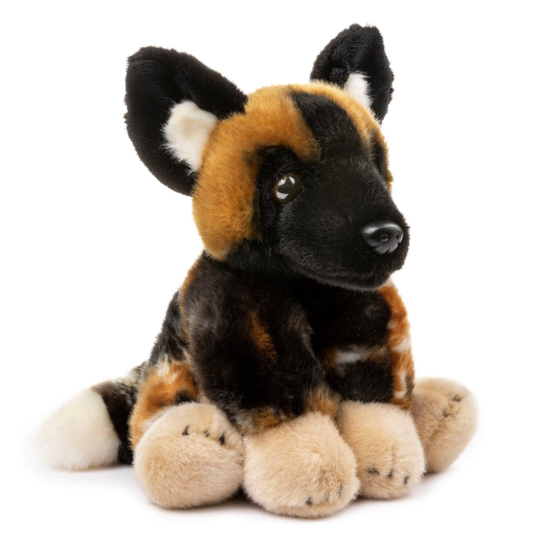 Faire-Wildlife Tree Plush Animals Floppy Plush African Wild Dog Toy 12" by Wildlife Tree