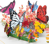 Faire-Wonder Paper Art 3d card Spring Butterflies 3D Pop Up Card