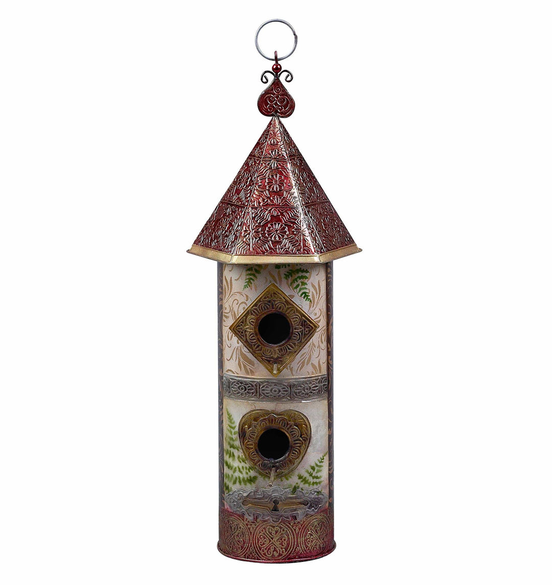 FAIRE - Zappobz Bird Feeders Double Bird Feeder Capiz Handmade in the Phillipines*