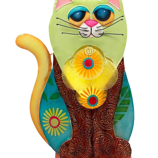 FAIRE - ZappoBZ Lamp Colorful Goofy Cat Lamp by ZappoBz So Cute!