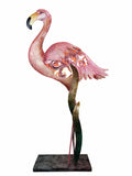 Faire: Zappoz Lamp Capiz Flamingo Lamp - Handmade