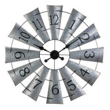 Galvanized Windmill Wall Clock-extra large!  Stunning