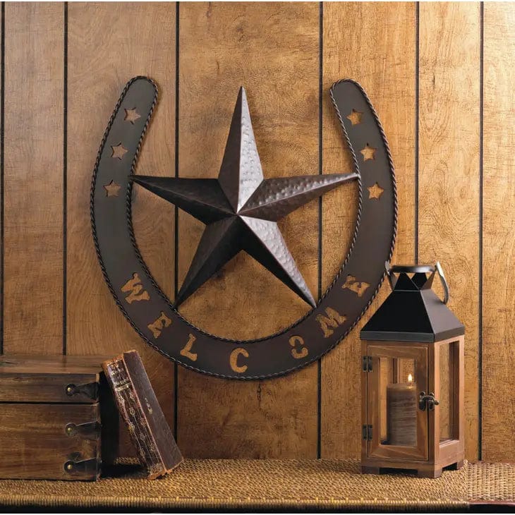 FAIRE - Zings & Thingz Decorative Plaques Western Star Metal Wall Decor