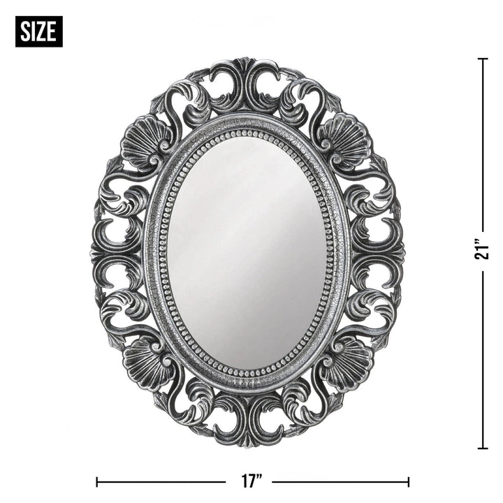 FAIRE - Zings & Thingz Mirrors Silver Scallop Wall Mirror