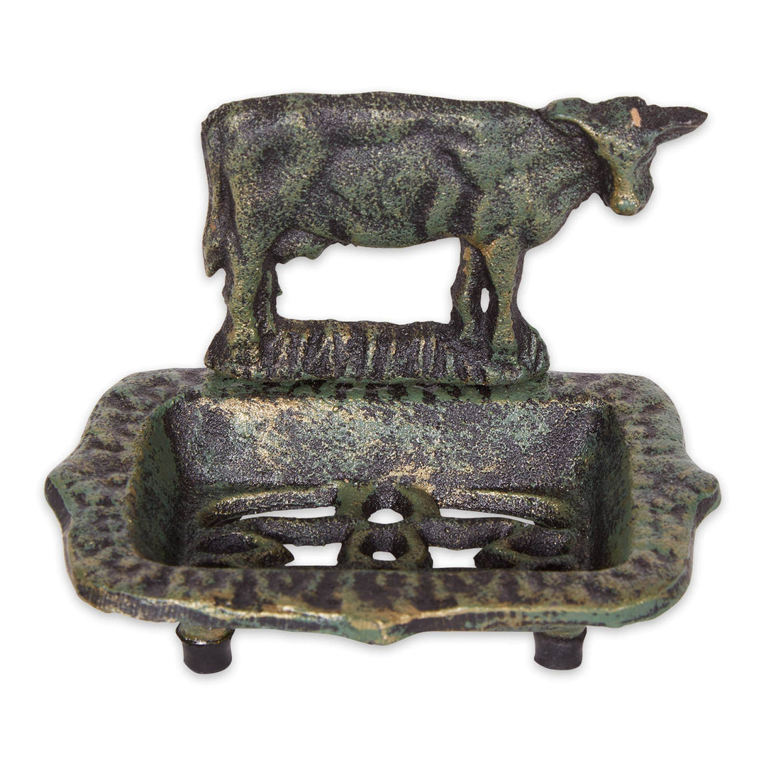 FAIRE - Zings & Thingz Soap Dishes & Holders Cow Cast Iron Soap Dish