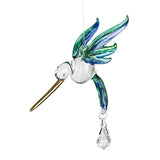 Fantasy Glass Crystal Suncatchers-Eagle, Hummingbird, Songbird and Dragonfly