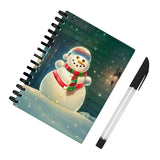 Snowman Design Spiral Notebook - Snow Notebook - Cute Notebook