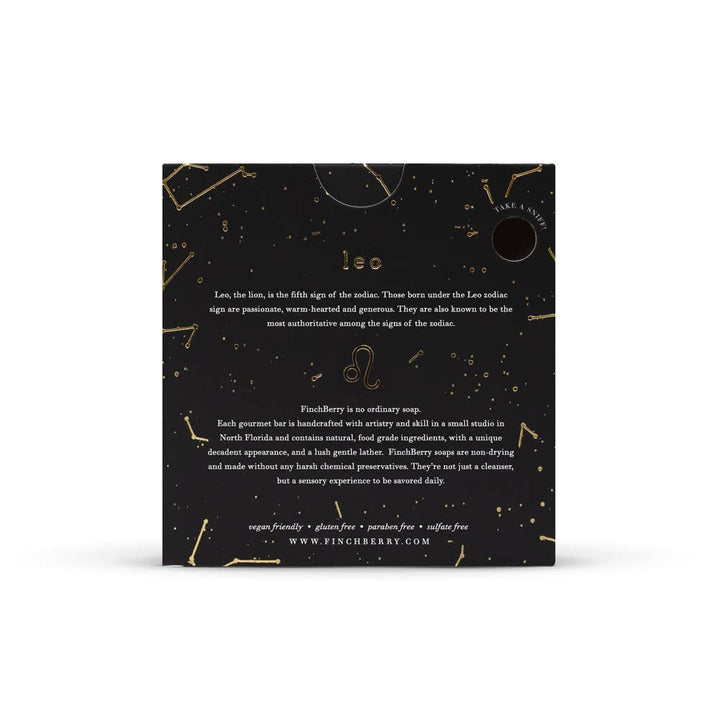 FinchBerry Bath & Body Finchberry Natural Zodiac Soap Bars-White and Gold Elegant Perfect for Gifting!