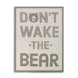 Don't Wake the Bear Woven Blanket - Nursery Keepsake *