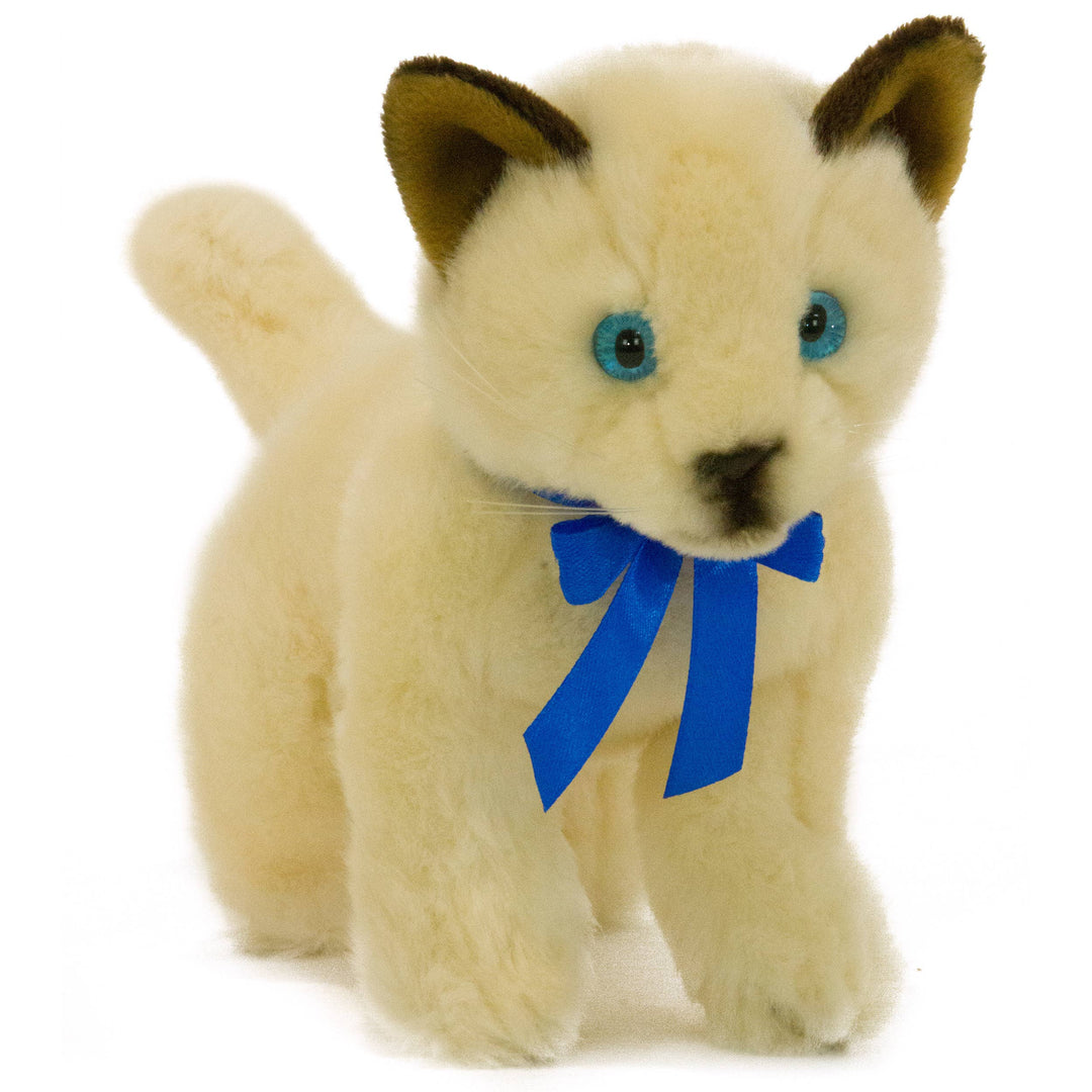 FurTastic Friends by Bocchetta Plush Toys Plush Animals Seal Point Siamese Plush Kitten Realistic