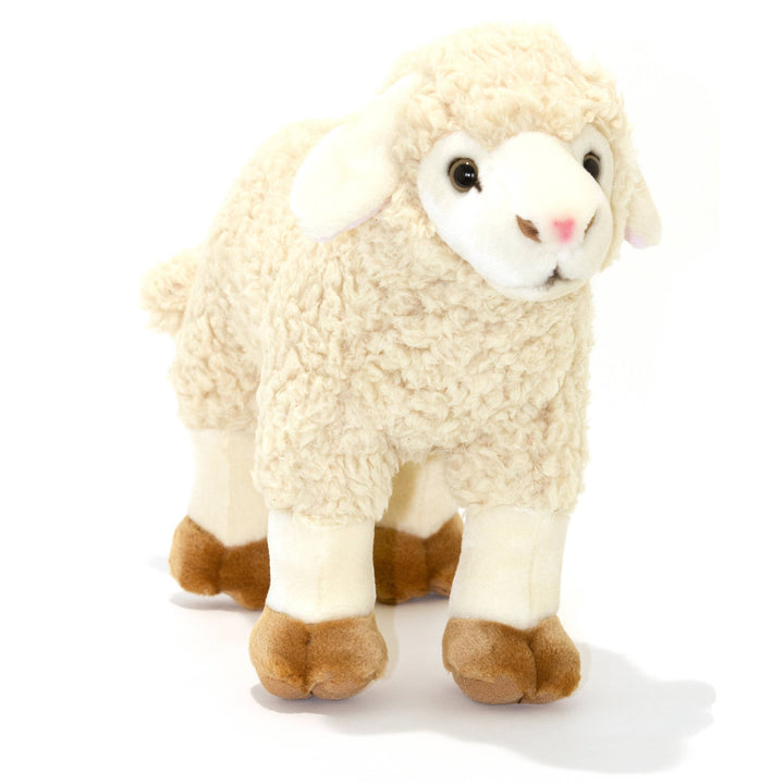 FurTastic Friends by Bocchetta Plush Toys Stuffed Animals Plush Cream Sheep Size 22cm/8.7"  Lifelike Handmade Eco Friendly