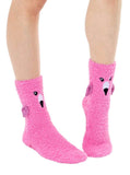 Fuzzy Crew Slipper Socks-Llama, Cow, Flamingo, Bunny & MORE! - The Pink Pigs, Animal Lover's Boutique