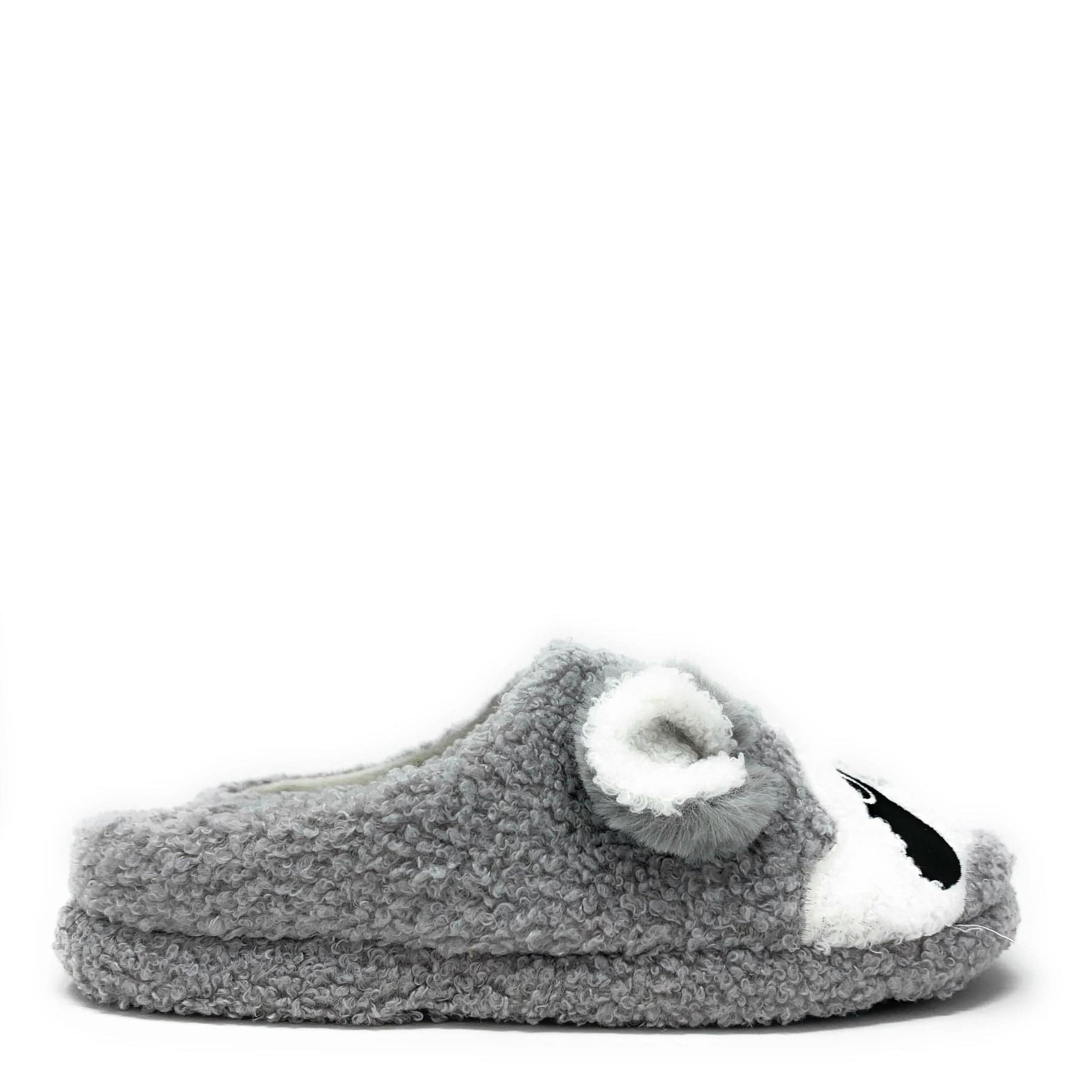 Raccoon | Women's Funny Fluffy House Sherpa Animal Slippers