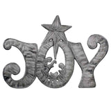 JOY Metal Art with Nativity Scene (11