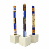 GCDS-Nobunto Candles African Handmade Candles Blue Orange- Gift box of 2, 3 or 4 Short - Durra Design - Nobunto *