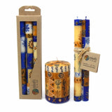 GCDS-Nobunto Candles African Handmade Candles Blue Orange- Gift box of 2, 3 or 4 Short - Durra Design - Nobunto *