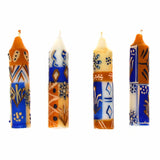 GCDS-Nobunto Candles African Handmade Candles Blue Orange- Gift box of 2, 3 or 4 Short - Durra Design - Nobunto *