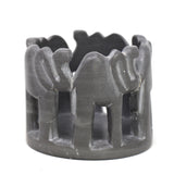 GCDS-Smolart Home African Circle of Elephants Soapstone Sculpture, 3 to 3.5-inch - Dark Stone *