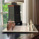 GCDS-Smolart Soapstone chess set Hand Carved Kenya Traditional Soapstone Animal Chess Set or Pieces- 15" Board