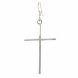 GCDS-UPA Jewelry Sterling Silver Cross Drop Earrings Handmade in Mexico