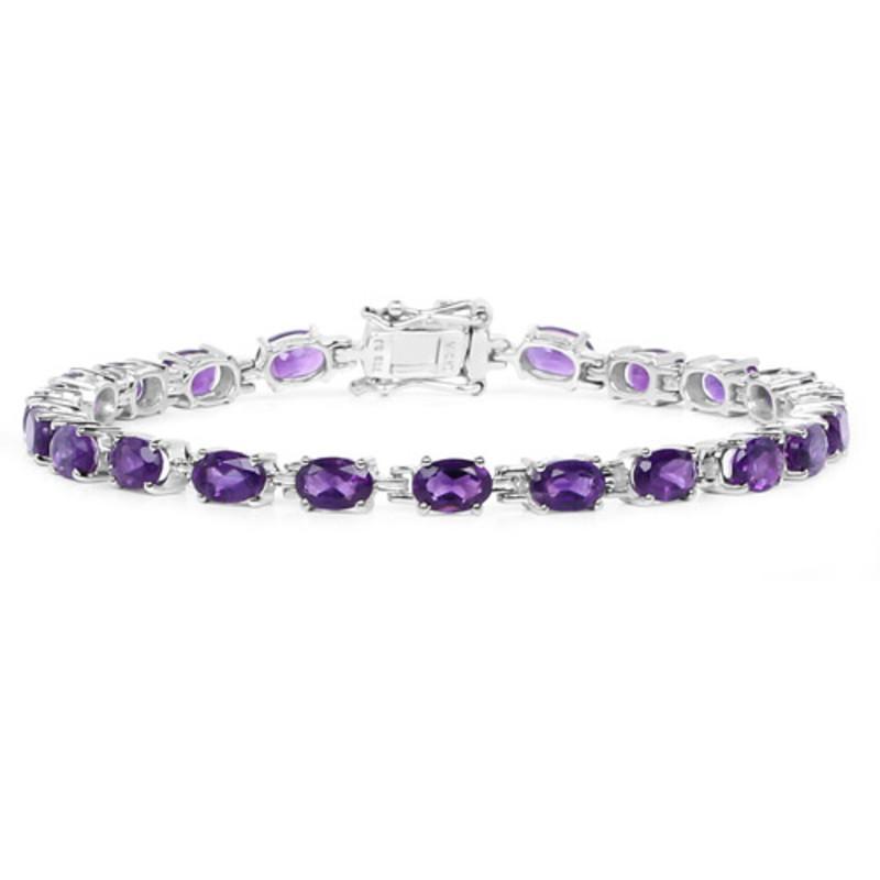 Gemstone Bracelets in Sterling Silver-Amethyst, Sapphire, Peridot and MORE! - The Pink Pigs, A Compassionate Boutique