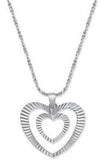 Giani Bernini Double Heart Love 925 Sterling Silver Necklace