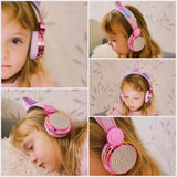 Girls Unicorn Headphone Set--SO CUTE!  Beautiful Colors!  Helps Rescued Animals!*
