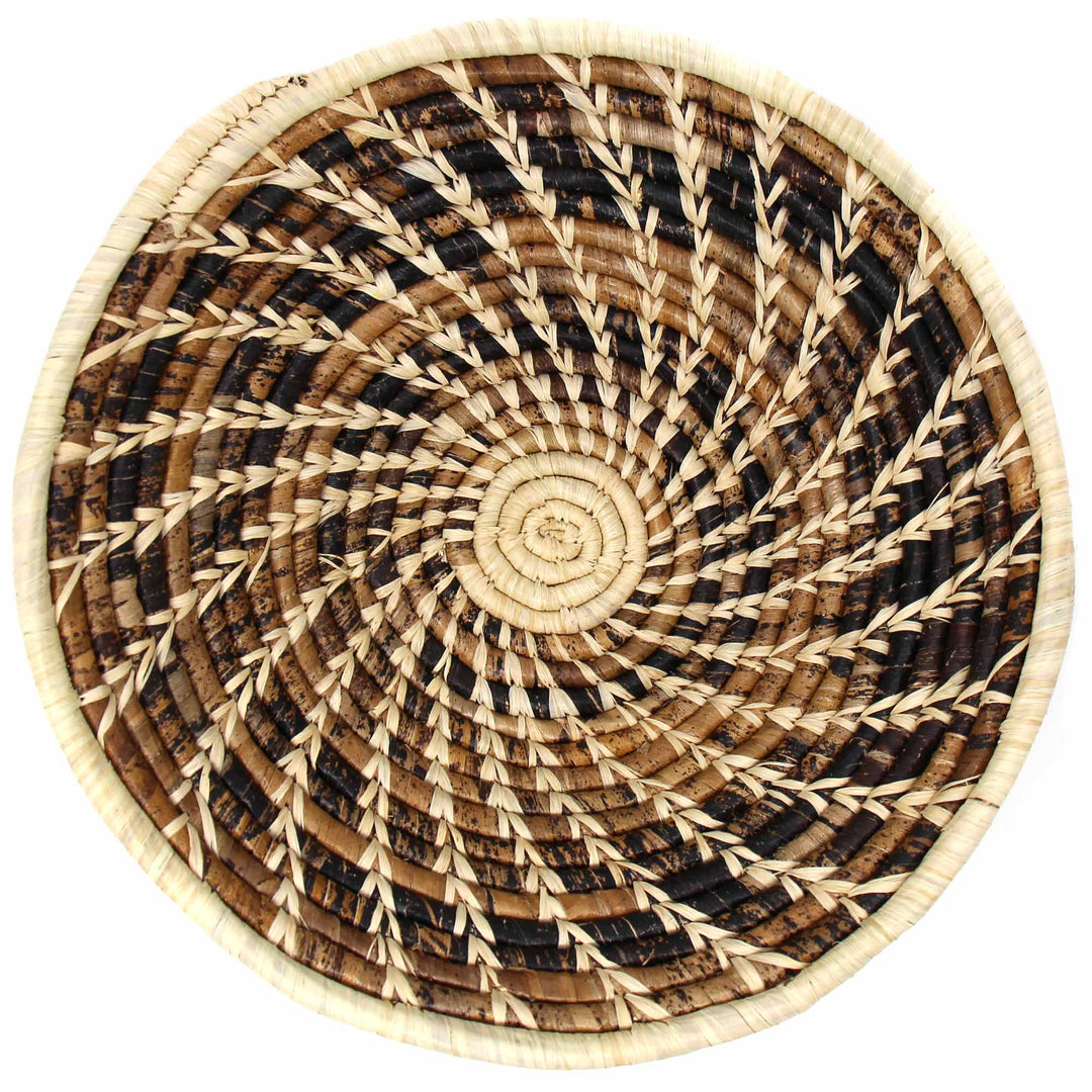 Gitzell Home Woven Sisal Basket, Wheat Stalk Spirals In Natural
