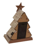 GLITZHOME LLC CHRISTMAS stocking holder 7.50" H Marquee LED Wooden Christmas Tree Stocking Holder