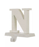 GLITZHOME LLC ornament 5.91" H Noel Stocking Traditional style Metal Holder 4pcs Set Imported