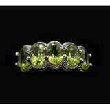 Gorgeous and Affordable 4ctw Peridot Ring in 925 Silver - The Pink Pigs, A Compassionate Boutique