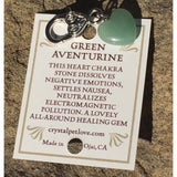 Healing Crystal Green Aventurine Pet Pendant Made in the USA