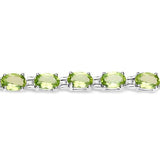 Green Peridot Bracelet in Affordable Sterling Silver, 7.25