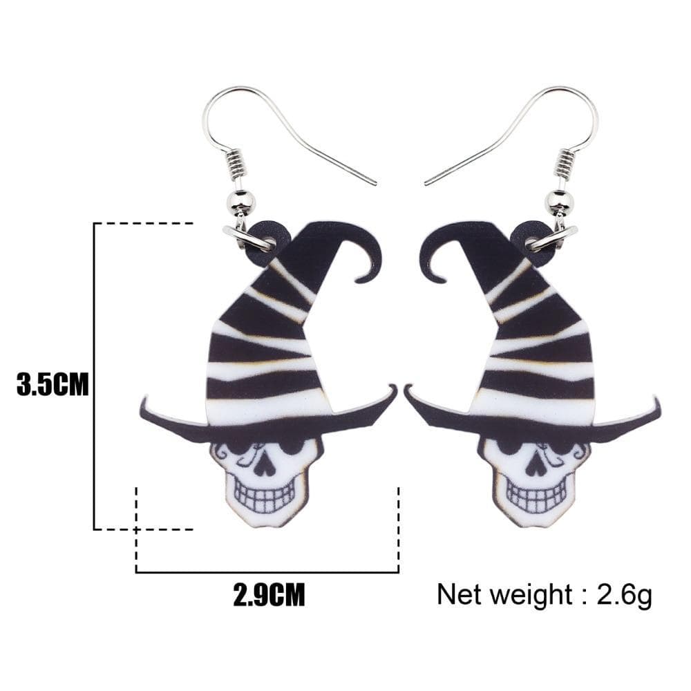 Halloween Acrylic Earrings-- Boo! - The Pink Pigs, A Compassionate Boutique