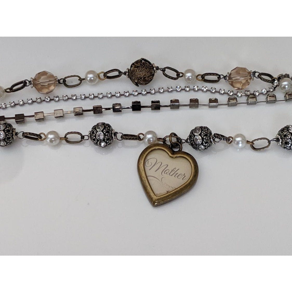 Hand Crafted, Layered Vintage look Bracelet for Moms-Beautiful Gift by Guilded Life - The Pink Pigs, A Compassionate Boutique