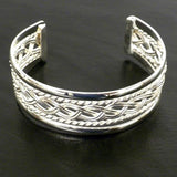 Handmade Silver Overlay Cuff Bracelets-Many Designs, ALL Beautiful! - The Pink Pigs, A Compassionate Boutique