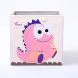 Kid's Animal Storage Cubes Large with Lids Heavyweight Foldable - The Pink Pigs, Animal Lover's Boutique