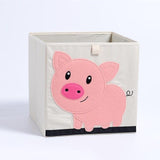 Kid's Animal Storage Cubes Large with Lids Heavyweight Foldable *