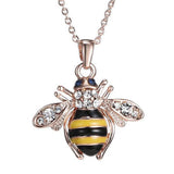 Honey Bee Necklace & Earrings with Austrian Elements Crystal