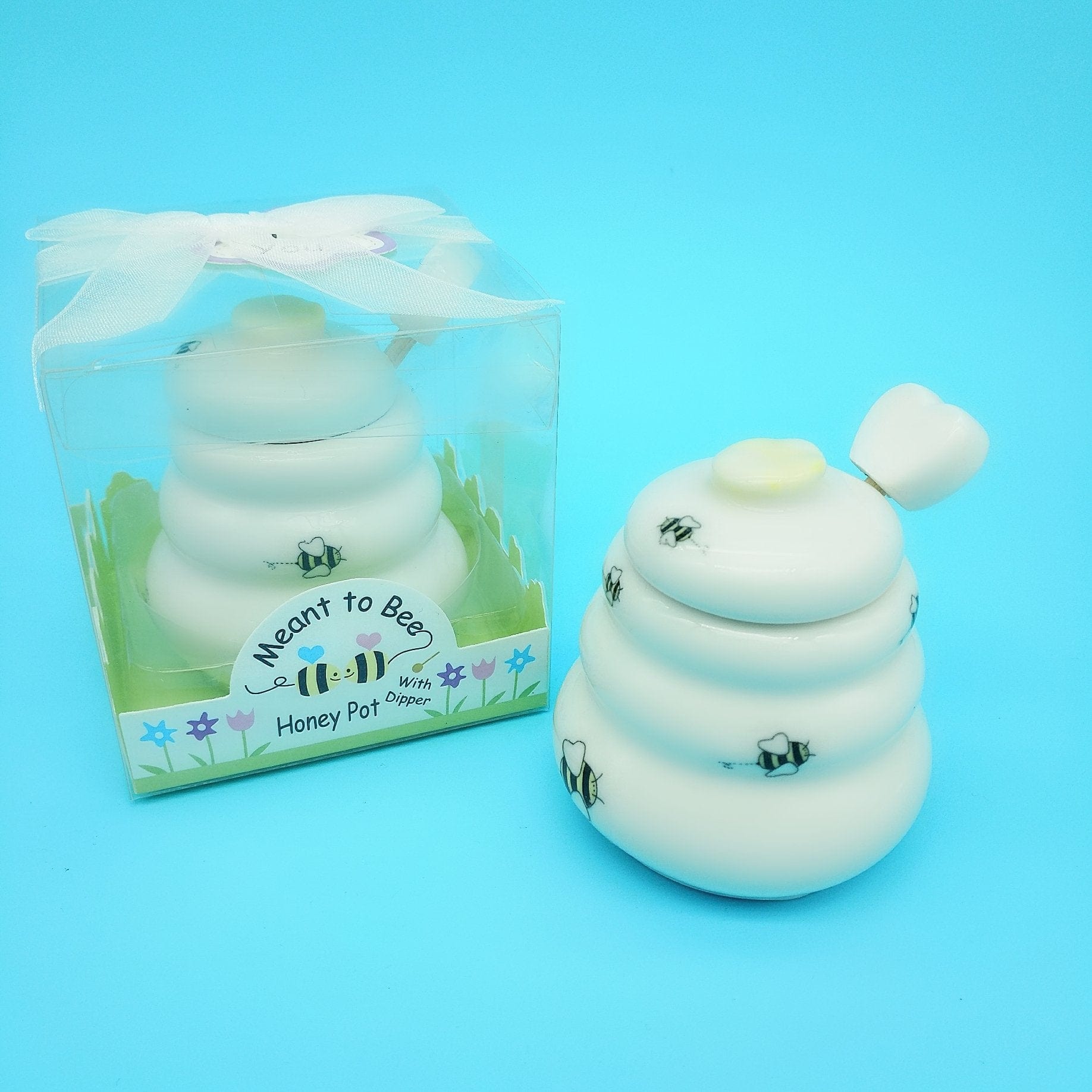 Honey Bee Salt and Pepper Shakers and Honey Pot--TOO cute! - The Pink Pigs, A Compassionate Boutique