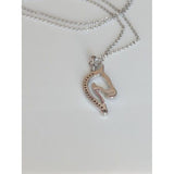 Horse Pendant with CZ in 925 Silver, Elegant and Beautiful! - The Pink Pigs, A Compassionate Boutique
