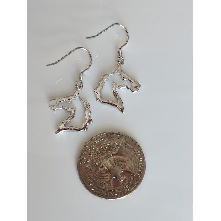 Horse Necklace & Earrings, Solid Sterling Silver, STUNNING! - The Pink Pigs, Animal Lover's Boutique