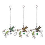 Hummingbird, Chickadee or Cardinal Metal Art Bouncy Ornaments